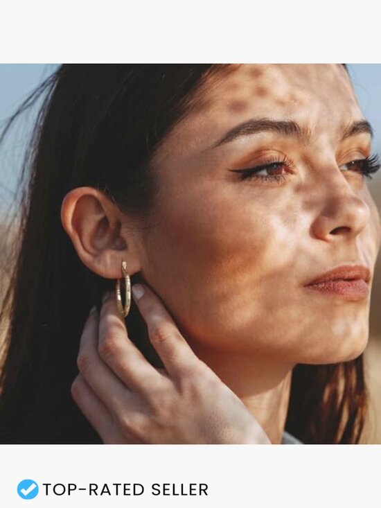 Amazon.com: Aidomiya Gold Earrings 14k Gold Hoop Earrings  Large Hoop Earrings 30MM V-Shaped Engraved Design Gold Plated Latch Backing